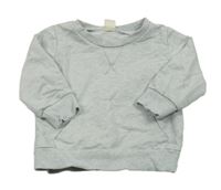 Šedá mikina s klokaní kapsou 