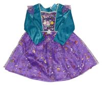 Kostým - Fialovo-zelené sametovo/tylové šaty s Pepinou 