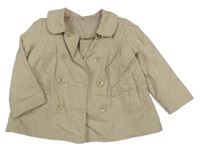 Béžový plátěný jarní kabát Y.D. 