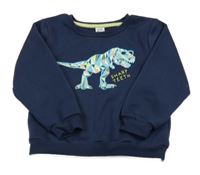 Tmavomodrá mikina s dinosaurem Kiki&Koko