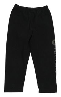 Černé capri legíny s nápisem 