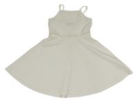 Smetanové vzorované šaty s madeirou Primark