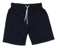 Tmavomodré sportovní perforované kraťasy 