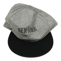 Šedo-černá kšiltovka s nápisem H&M