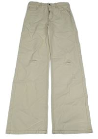 Smetanové wide leg rifle s prošoupáním Terranova