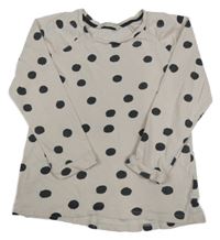 Pudrová puntíkatá mikina H&M