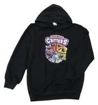 Černá mikina Smilling Critters s kapucí
