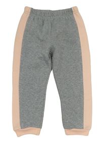 Šedo-světlebroskvové melírované teplé tepláky Kiki&Koko
