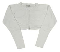 Bílé puntíkaté propínací svetrové propínací bolerko name it.