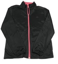 Černá propínací sportovní mikina 