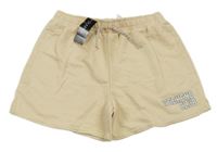 Nové - světlebéžové teplákové kraťasy s nápisy St. Bernard