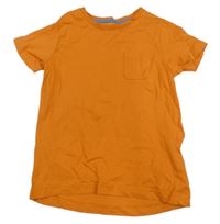 Oranžové tričko s kapsou Mothercare