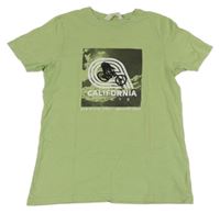 Olivové tričko s kolem H&M