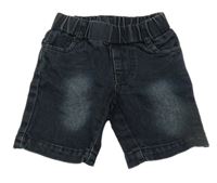 Tmavomodré riflové kraťasy 