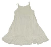 Nové - bílé letní šaty s krajkou name it.