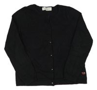 Černý propínací svetr se srdíčkem H&M