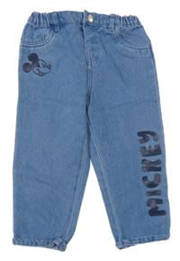 Modré rifle s Mickey Disney