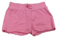 Růžové žebrované kraťasy Primark
