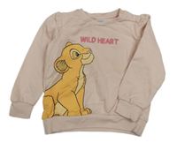 Růžová mikina se Simbou Reserved