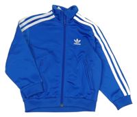 Modrá sportovní propínací mikina s logem Adidas