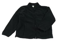 Černá fleecová propínací mikina