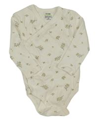 Smetanové květované zavinovací body Kiabi