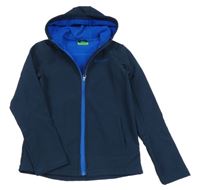 Tmavomodrá softshellová funkční bunda s kapucí Mountain Warehouse