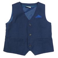 Tmavomodrá slavnostní vesta Next