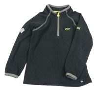 Antracitovo-černá pruhovaná fleecová funkční mikina Regatta