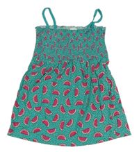 Modrozelený vzorovaný top s melouny C&A