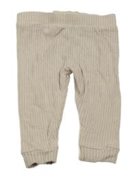 Béžové žebrované lehké tepláky River Island