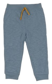 Modrošedé melírované tepláky Primark