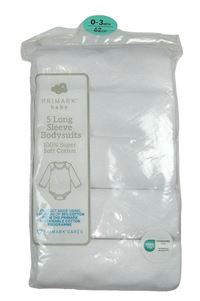 Nové - 5x bílé body Primark
