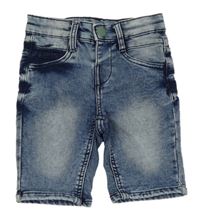 Modré teplákové riflové kraťasy Infinity Kids