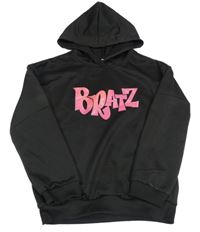 Černá mikina s nápisem a kapucí