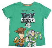 Zelené tričko s Toy Story a překlápěcími flitry Primark