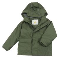 Khaki nepromokavá jarní bunda s kapucí Famy