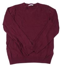 Vínový svetr M&S