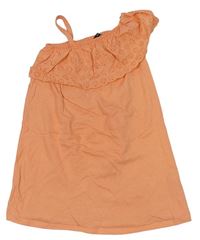 Oranžové šaty s madeirou George