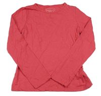 Jahodové melírované triko E-Vie