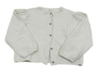 Bílý lehký propínací svetr Next