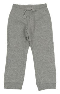 Šedé melírované tepláky 