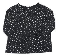 Antracitové vzorované triko se srdíčky H&M