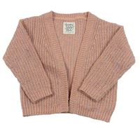 Světlerůžový třpytivý svetrový cardigan C&A