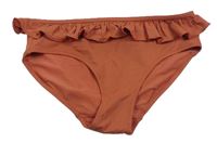 Starorůžové plavkové kalhotky s volánkem H&M