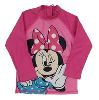 Růžové UV triko s Minnie Disney