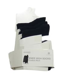Nové - 3set - Tmavomodré dlouhé ponožky Dunnes Stores vel. 27 -30 