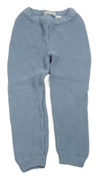 Světlemodré pletené kalhoty zn. Lupilu