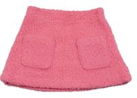 Růžová huňatá sukně s kapsami Mayoral