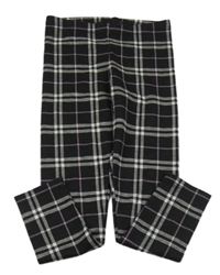 Šweno-bílo-růžové kostkované legíny Matalan